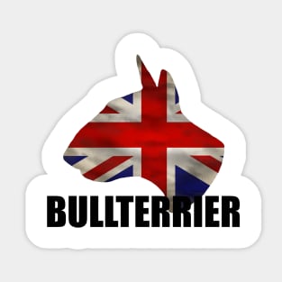 BULL TERRIER - GB flag Sticker